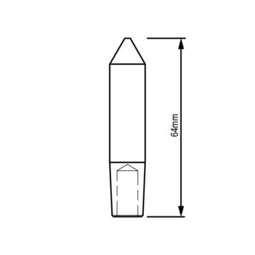 ESL122-CENTRED-POINTED-64mm-spot-welding-tip