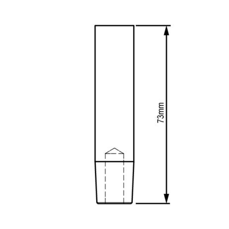 ESL161-FLAT-TIPPED-73mm-spot-welding-electrode